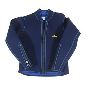 REI Neoprene Wetsuit Jacket Womens M Blue Full Zip Wet Suit